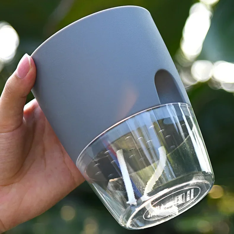 Transparent Double Layer Plast - Aloe Vera Pot review and price