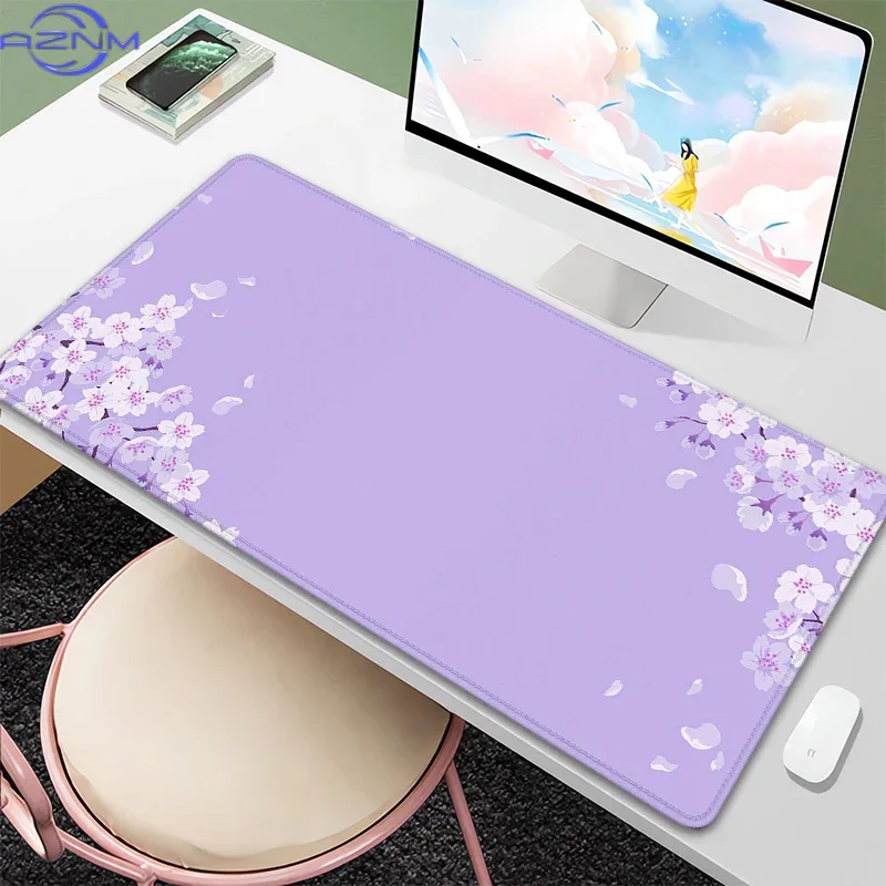 Purple Blossom Deskmat Cute Pa - Tradescantia Purple review and price