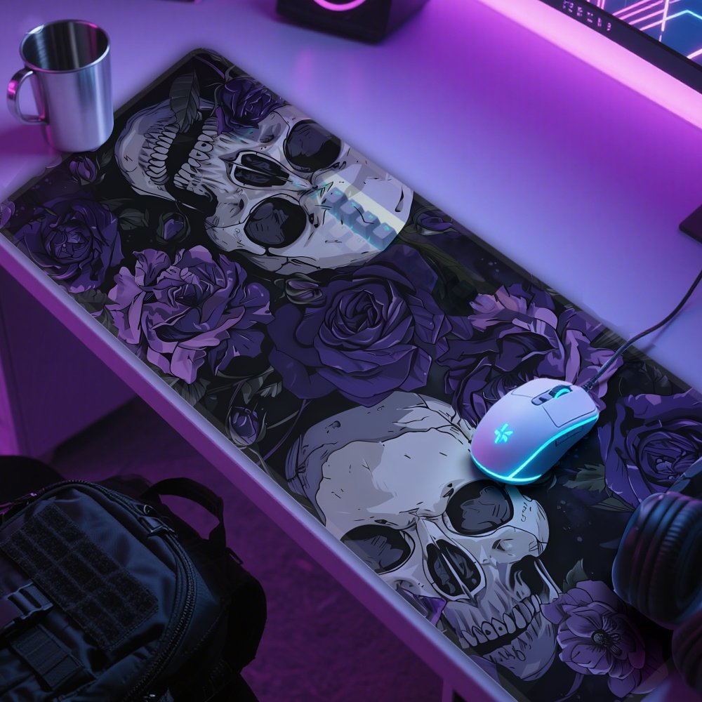Gothic Skull and Purple Flower - Tradescantia Purple review and price